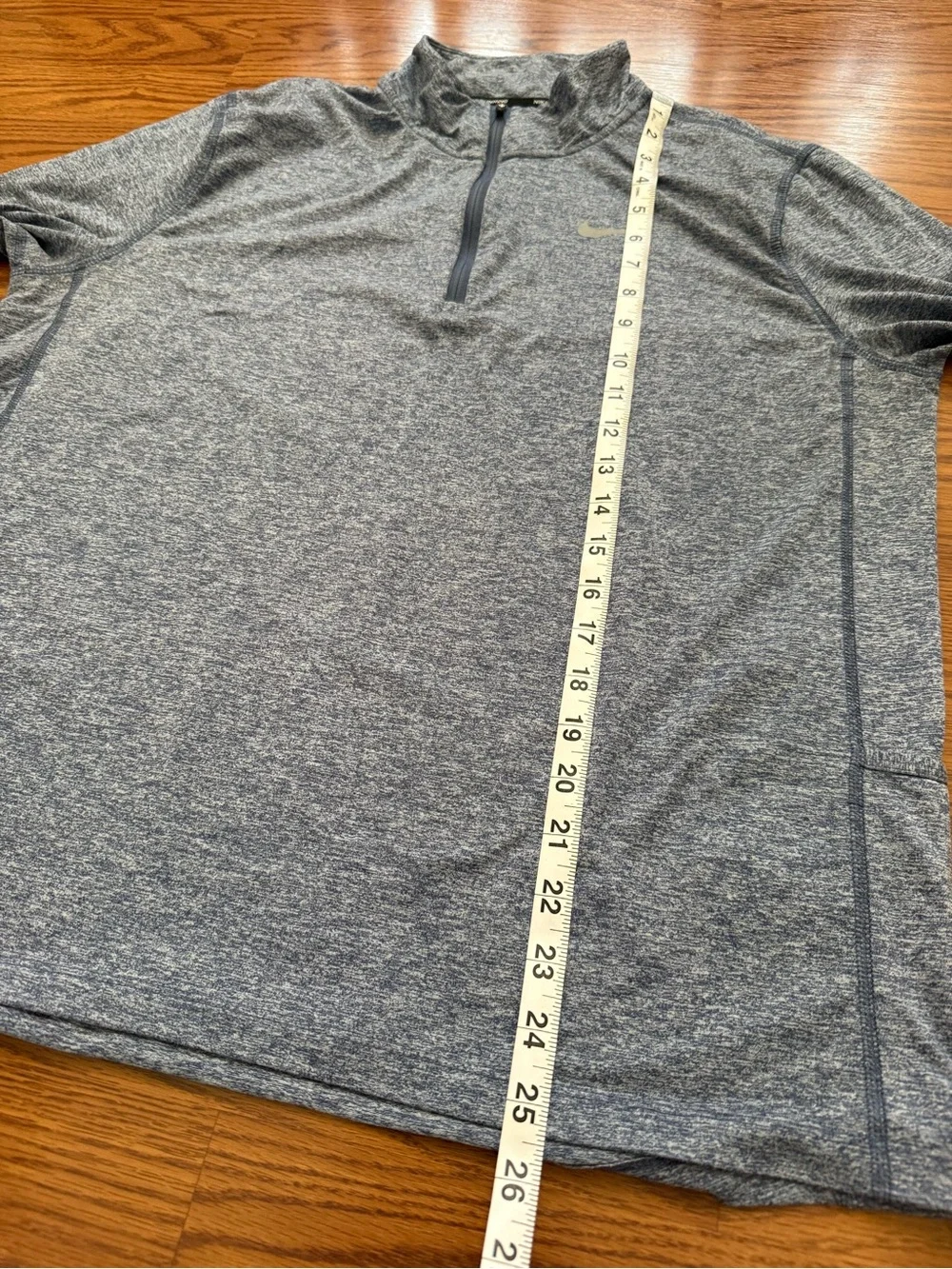 Nike Running Women’s Heather Blue Quarter-Zip Long Sleeve Top - Size Large - EUC
